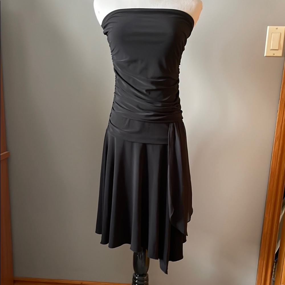 Guess Jeans Black Strapless Dress